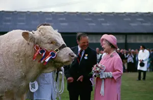 Wadebridge: Queen Mother at the Royal Cornwall Show, Wadebridge
