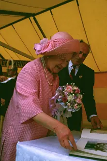 Wadebridge: Queen Mother at the Royal Cornwall Show, Wadebridge