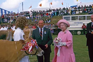 Wadebridge: Queen Mother at the Royal Cornwall Show, Wadebridge