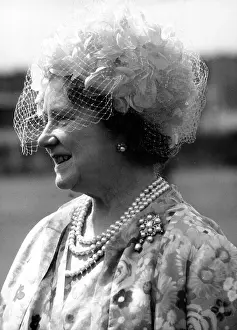 Steely: Queen Mother on visit to Germany