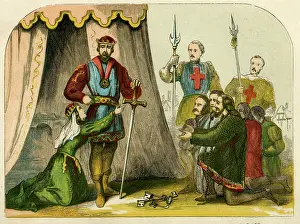 Saving: Queen Philippa interceding for the burghers of Calais