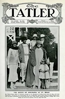 Roumania: The Queen of Romania at St Briac