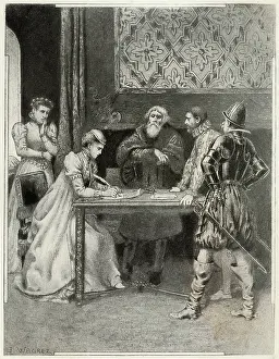 Abdicates: QUEEN OF SCOTS ABDICATES