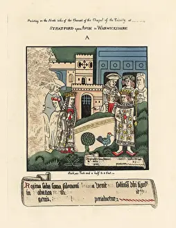 Chancel: The Queen of Sheba visiting the court of King