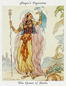 Sheba: Queen of Sheba visiting King Solomon