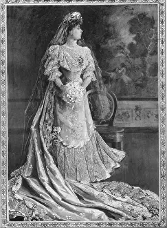 Flounce: The Queen of Spain in her wedding dress