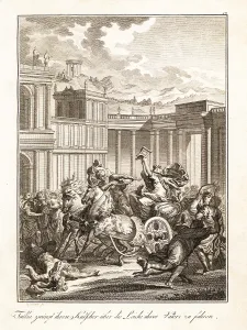 Charioteer: Queen Tullia drives over the corpse of her father