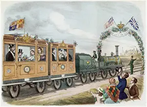 Queen Victoria Goes by Train