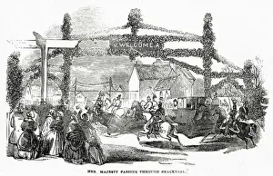 Bracknell: Queen Victoria passing through Bracknell, Berkshire