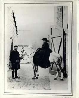 Gamekeeper: Queen Victoria on pony, with John Brown on left