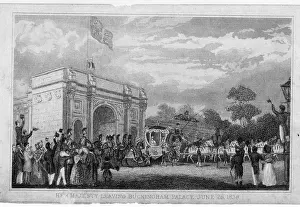 1838: Queen Victoria on her way to Coronation