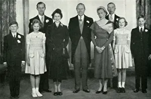 Queen at wedding of Lady Palmer and Alexander Abel Smith