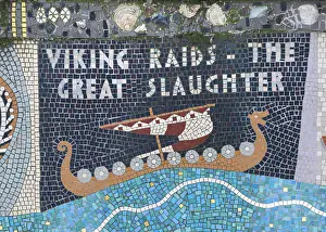 Great Britain: Queenhithe Dock Mosaic, London, England, UK