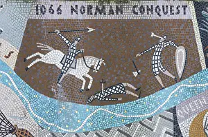 Great Britain: Queenhithe Dock Mosaic, London, England, UK