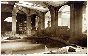 Arcading: The Queen's Bath - The Roman Baths, Bath, Somerset