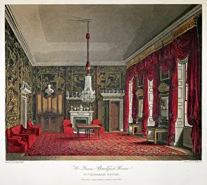 Pynes: The Queen's Breakfast Room, Buckingham House