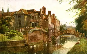 Matthison: Queens College from the River Front