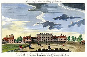 Antiquarian Images: Queens Palace St James Park