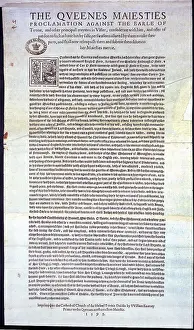 1595: Queen's Proclamation 1595