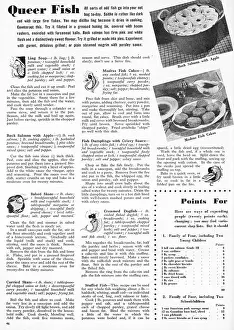 Recipes: Queer fish, 1943