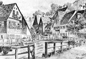Ruppert: The Quellenstrasse in Au in Munich, 1874
