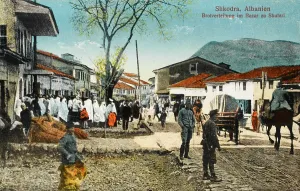 Shkodra: Queue for Bread, Shkoder, Albania