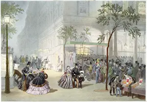 Socialising: Queue at the Theatre, Paris