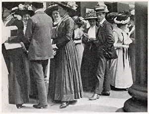 Queuing: Queuing Outside a London Theatre