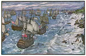 Destroys: QUIBERON BAY (FORD)