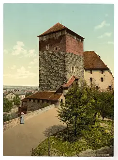 Turm: The Quintagonal tower (i.e. Funfeckiger Turm), Nuremberg, Ba