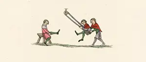 Quintain: Quintain exercises, 14th century