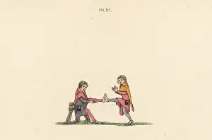 Tilt: Quintain exercises, 14th century