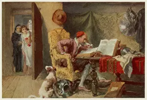 Excitedly: QUIXOTE IN HIS STUDY