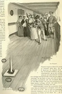 Quoits: Quoits ring game on deck of cruise ship