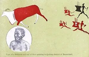 Basutoland: Quthing, Lesotho - Artwork of the San Bushmen