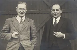 Napier: R J Mitchell (left) and Capt Gs Wilkinson of Napier
