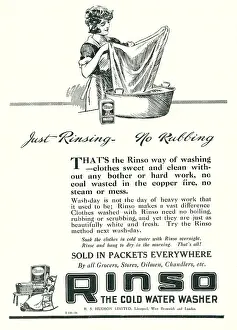 Rinse: R. S. Hudson Limited Rinso Advertisement