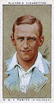 Robins: R W V Robins, Middlesex County and England cricketer