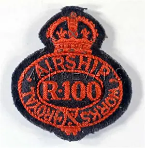R100: R100 AIRSHIP WORKS BADGE