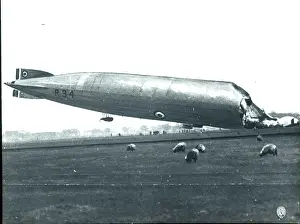 Wrecked: The R34 wrecked at Howden January 1921