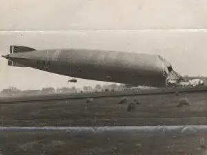 Wrecked: The R34 wrecked at Howden January 1921