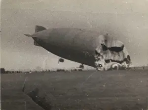 Wrecked: The R34 wrecked at Howden January 1921