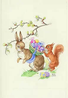 Cloke: Rabbit with Basket of Easter Eggs