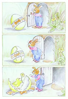 Noticing: Rabbit with Easter egg