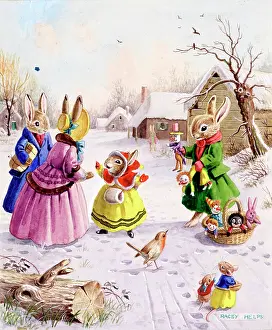 Recieving: Rabbits with Christmas Toys