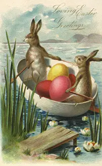 Eggshell: Rabbits row an Eggshell Boat