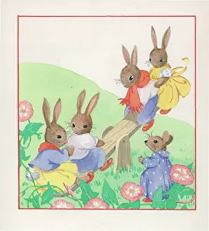 Seesaw: Rabbits on seesaw