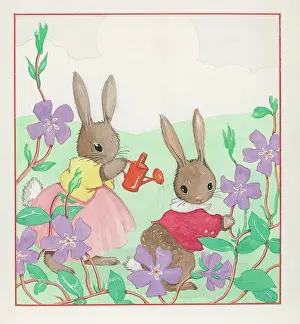 Rosamund: Rabbits with a watering can