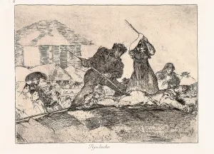 Rabble: Rabble. Plate 28 of The Disasters of War