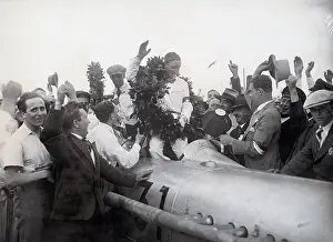 Adac: Race driver Manfred von Brauchitsch after his victory
